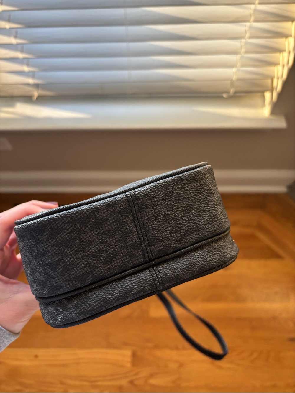Michael Kors Black Logo-Print Crossbody Belt Bag - Picture 3 of 5